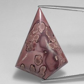 Jaspe multicolor natural de 30,77 ct, forma elegante, opaco