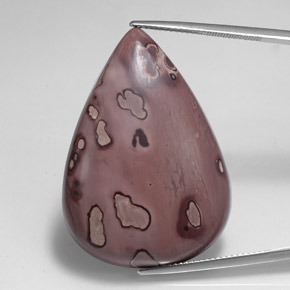 Jaspe multicolor natural de 41,12 ct, en forma de pera, opaco