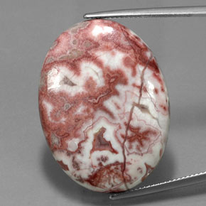 Jaspe multicolor natural de 38,30 ct, corte óvalo, opaco