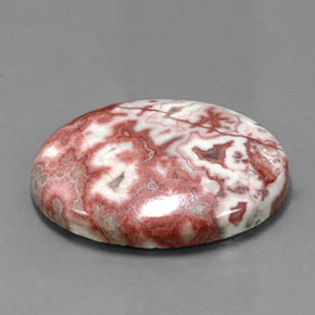 Jaspe multicolor natural de 38,30 ct, corte óvalo, opaco