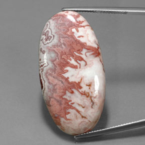 Jaspe multicolor natural de 34,11 ct, corte óvalo, opaco