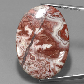 Jaspe multicolor natural de 43,95 ct, corte óvalo, opaco