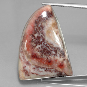Jaspe multicolor natural de 33,30 ct, forma elegante, opaco