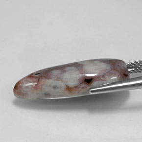 Jaspe multicolor natural de 11,23 ct, en forma de pera, opaco