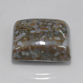 Jaspe multicolor natural de 23,65 ct, cuadrado, opaco