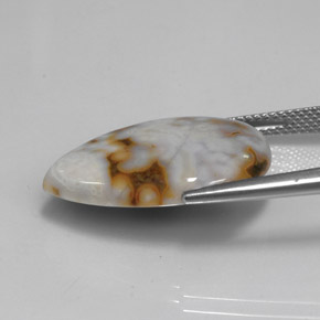 Jaspe multicolor natural de 11,87 ct, en forma de pera, opaco