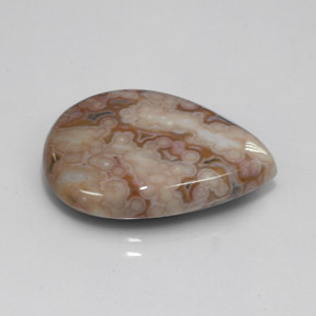 Jaspe multicolor natural de 13,92 ct, en forma de pera, opaco