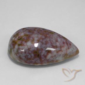 Jaspe Multicolor natural de 32.46 ct, En forma de pera, Opaco