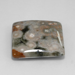 Jaspe multicolor natural de 23,39 ct, cuadrado, opaco