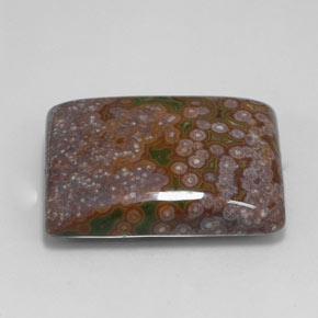 Jaspe multicolor natural de 26,22 ct, baguette, opaco