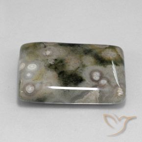 Jaspe Multicolor natural de 23.21 ct, Corte Baguette, Opaco