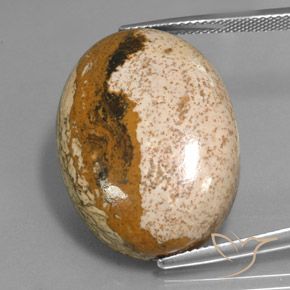 34.16ct Natural Multicolor Jaspe, Ovalada, Opaco