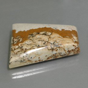 Jaspe multicolor natural de 37,65 ct, forma elegante, opaco