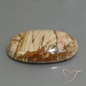 Jaspe Multicolor natural de 18.14 ct, Ovalada, Opaco