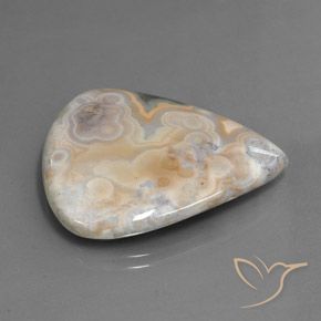 Jaspe Multicolor natural de 34.07 ct, En forma de pera, Opaco