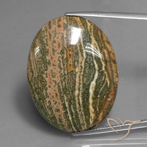 38.60ct Natural Multicolor Jaspe, Ovalada, Opaco