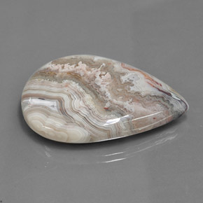 Jaspe multicolor natural de 44,46 ct, en forma de pera, opaco