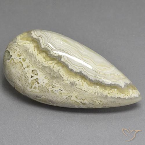 Jaspe Multicolor natural de 30.27 ct, En forma de pera, Opaco