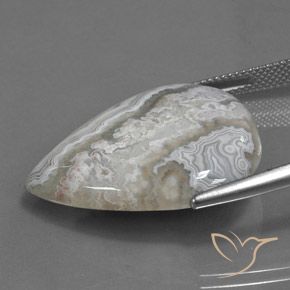 Jaspe Multicolor natural de 25.17 ct, En forma de pera, Opaco