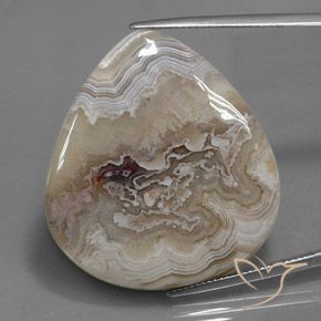 Jaspe Multicolor natural de 40.15 ct, En forma de pera, Opaco