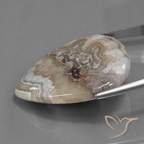 Jaspe Multicolor natural de 40.15 ct, En forma de pera, Opaco