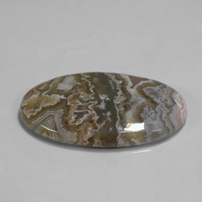 Jaspe multicolor natural de 35,78 ct, corte óvalo, opaco