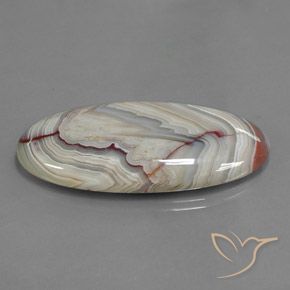 Jaspe Multicolor natural de 43.89 ct, Ovalada, Opaco