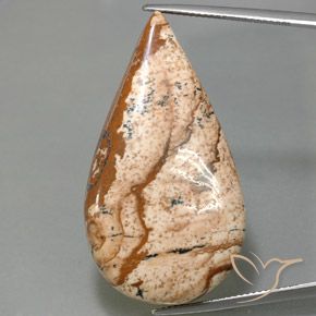 43.77ct Natural Multicolor Jaspe, En forma de pera, Opaco