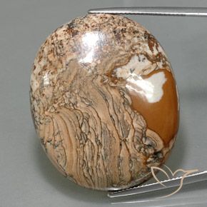 67.93ct Natural Multicolor Jaspe, Ovalada, Opaco
