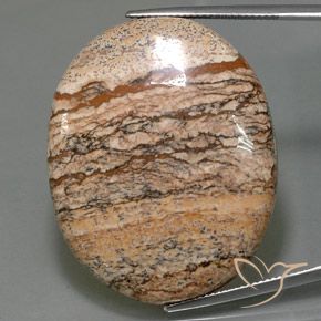 65.05ct Natural Multicolor Jaspe, Ovalada, Opaco