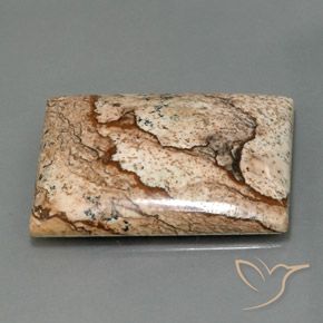 Jaspe Multicolor natural de 32.44 ct, Corte Baguette, Opaco