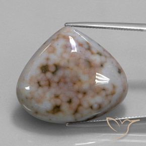 32.82ct Natural Multicolor Jaspe, En forma de pera, Opaco