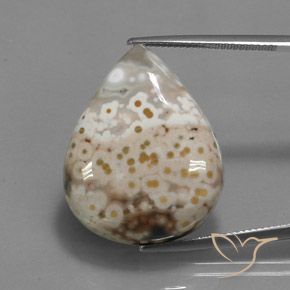 33.07ct Natural Multicolor Jaspe, En forma de pera, Opaco, Photo A