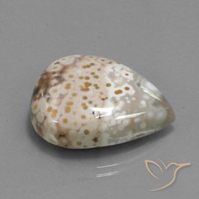 Jaspe Multicolor natural de 33.07 ct, En forma de pera, Opaco