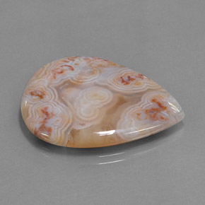 Jaspe multicolor natural de 25,49 ct, en forma de pera, opaco