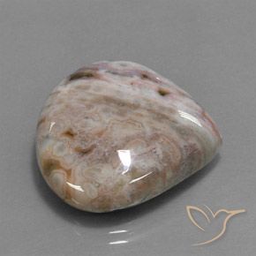 Jaspe Multicolor natural de 32.85 ct, En forma de pera, Opaco