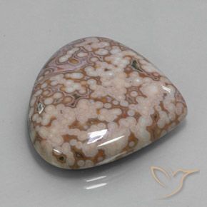 Jaspe Multicolor natural de 52.10 ct, En forma de pera, Opaco