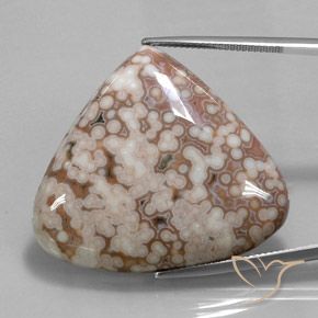56.08ct Natural Multicolor Jaspe, En forma de pera, Opaco