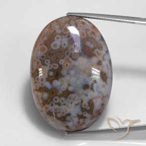 43.68ct Natural Multicolor Jaspe, Ovalada, Opaco