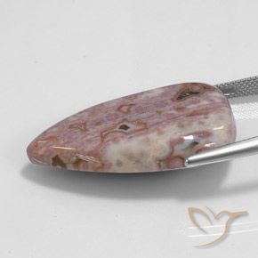 Jaspe Multicolor natural de 32.30 ct, En forma de pera, Opaco