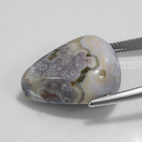 Jaspe multicolor natural de 29,32 ct, en forma de pera, opaco