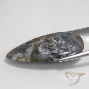 Jaspe Multicolor natural de 44.98 ct, En forma de pera, Opaco