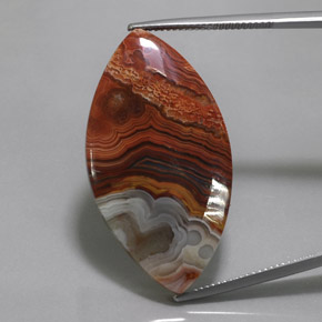 Jaspe multicolor natural de 29,57 ct, marquesa, opaco