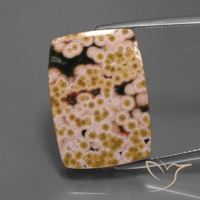 20.83ct Natural Multicolor Jaspe, Corte Baguette, Opaco