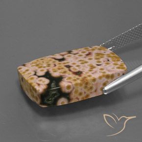Jaspe Multicolor natural de 20.83 ct, Corte Baguette, Opaco