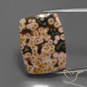 21.22ct Natural Multicolor Jaspe, Corte Baguette, Opaco