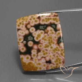 22.84ct Natural Multicolor Jaspe, Corte Baguette, Opaco
