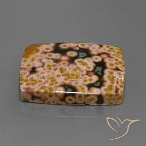 Jaspe Multicolor natural de 22.84 ct, Corte Baguette, Opaco