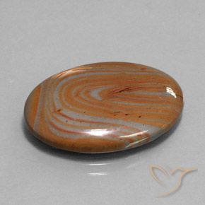 Jaspe Multicolor natural de 15.17 ct, Ovalada, Opaco