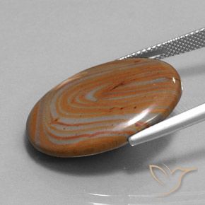 Jaspe Multicolor natural de 15.17 ct, Ovalada, Opaco